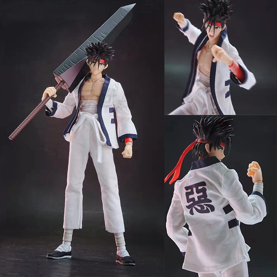 Dasin GT Great Toys Model Rurouni Kenshin Sagara Sanosuke 1/10 Movable Action Figure Toys For Children Dropshipping