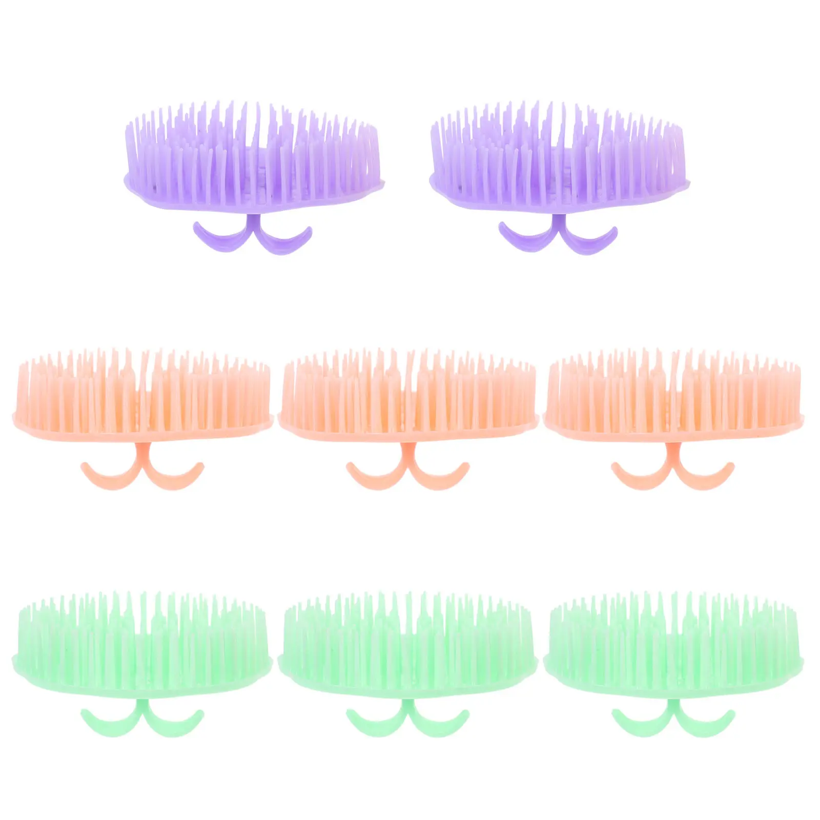 

8Pcs Scalp Care Brush Professional Hair Shampoo Brush Deep Cleaning Massage Scalp Massager Hair Loss Prevention