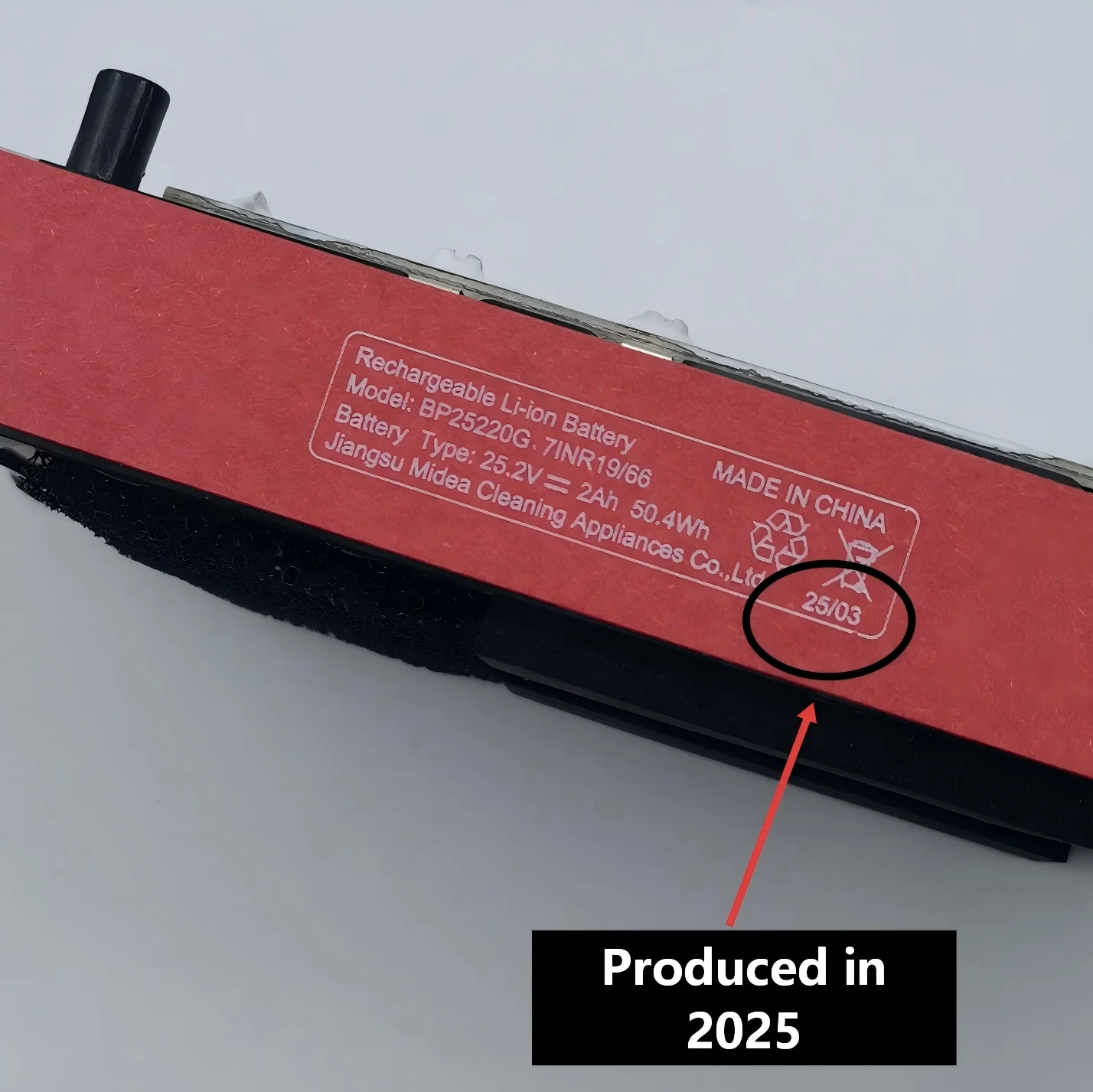 BP25220G battery for Midea vacuum cleanerP6 P6Snow P6 Master P6Flash P6M  PMbright p6pro p6PIus P91 P91Blu  25.2v  20000mah