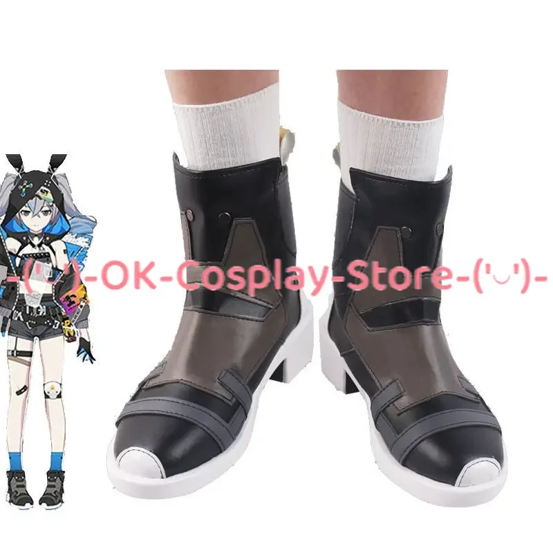 

Game Honkai Impact 3 Bronie Cosplay Shoes Halloween Carnival Boots Cosplay Prop PU Leather Shoes Custom Made