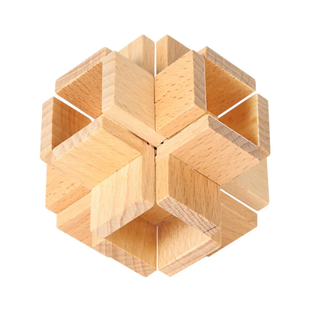 Casual Wooden Kongming Puzzle Puzzle Handmade Montessori Classic Premium Luban Lock Birthday Gift