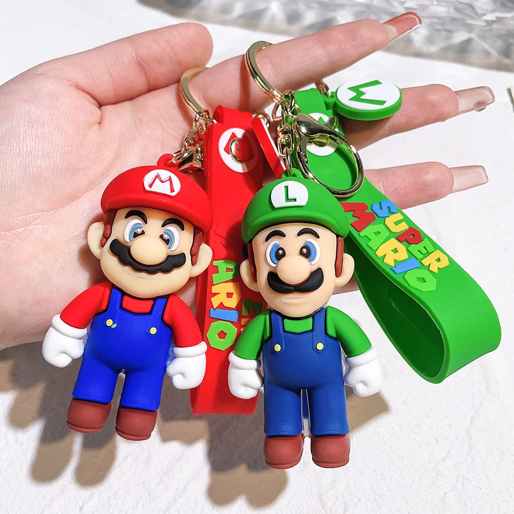 22 style Super Mario brelok Mario Bros Luigi ropucha Yoshi Bowser Model postaci PVC torba kartonowa wisiorek w kształcie lalki zabawki prezent