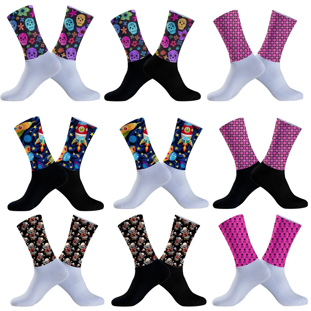 Rad socken Mesh Basketball Badminton Renn socken Calcetines Ciclismo profession elle Wettbewerb Rad socken