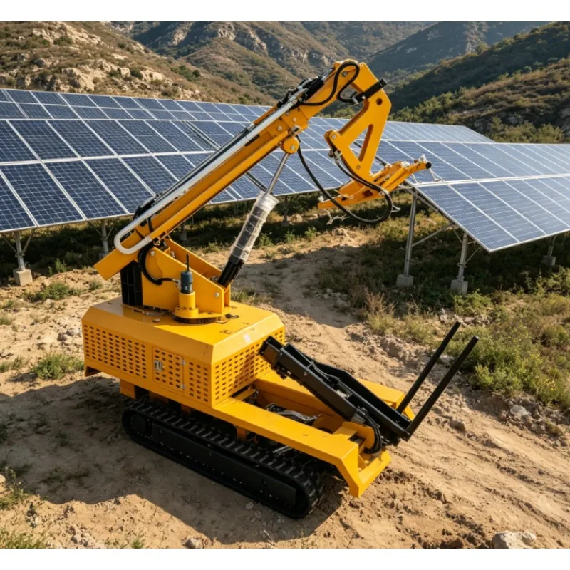 Customized Photovoltaic Panel Installation Vehicle Efficient Solar Panel Construction Equipment For Solar Power Station Project