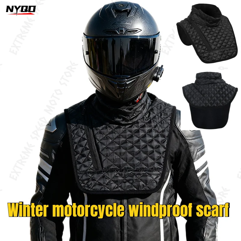 Motorcycle Neck Warmer Windproof Neck Gaiter Protective Scarf Waterproof Winter Thicken Fleece Outdoor Sport Scarf Warm Collar