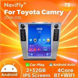 Navifly 9.7'' Tesla style Android Auto Carplay For Toyota Camry 6 XV 40 50 2006 - 2011 GPS Car Radio Multimedia Player BT Stereo