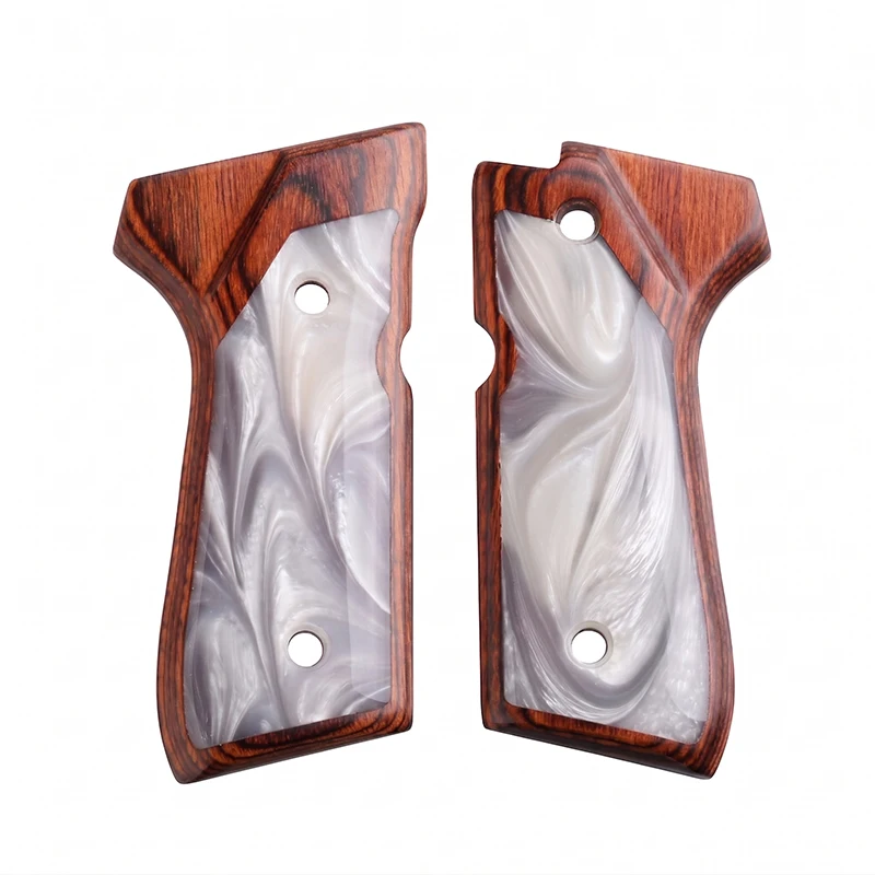 92 Grips New Style Wooden+Resin Double Colors Unique Patterns Bright and Beautiful Fit Perfect view 4