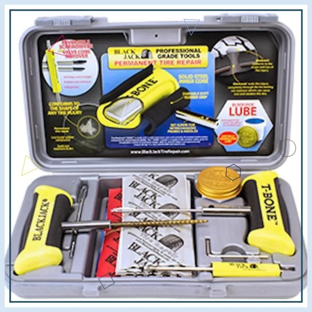 Truck Tire Repair Kit with 35 Repairs for Emergency Roadside Fixes