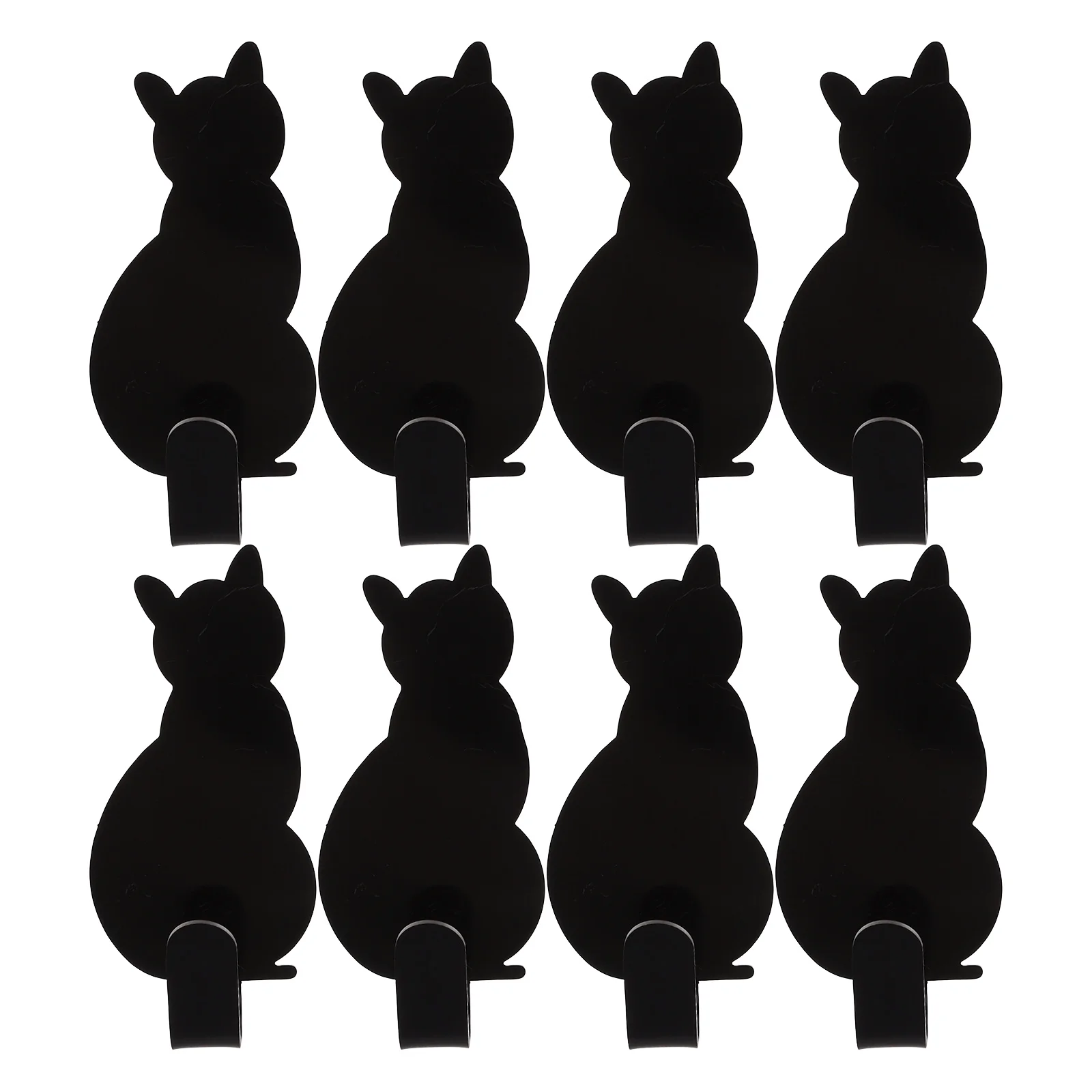 

8 Pcs Wall Mounted Clothes Rack Hanger Stainless Steel Hook Adhesive Hooks Sticky Cat Shaped Child