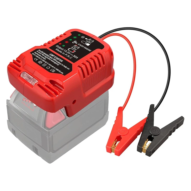 jumper cabos jump kit para milwaukee m18 18v11awg cabo 18v bateria de energia comecando adaptador auto booster cabo 01