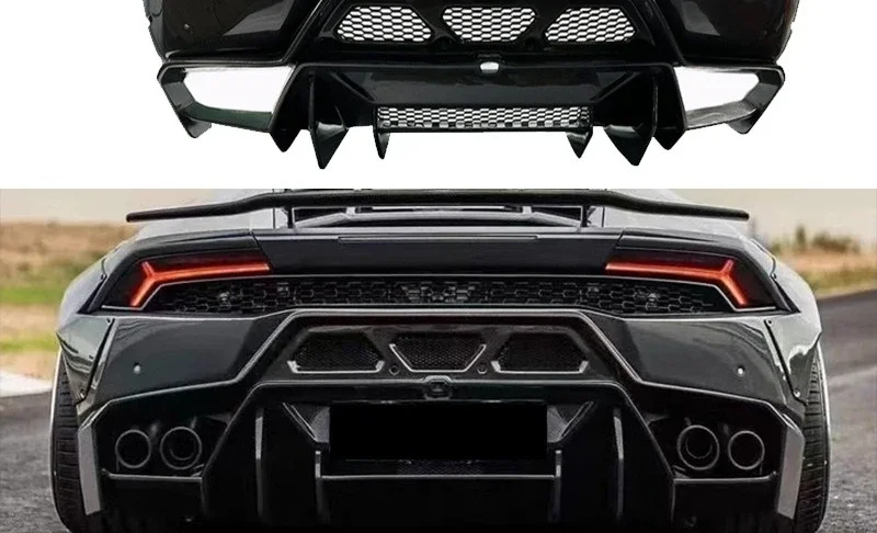 

Suitable for Lamborghini LP610 Carbon Fiber V Rear Lip Rear Bar Surrounding Modified Auto Parts Rear Spoiler