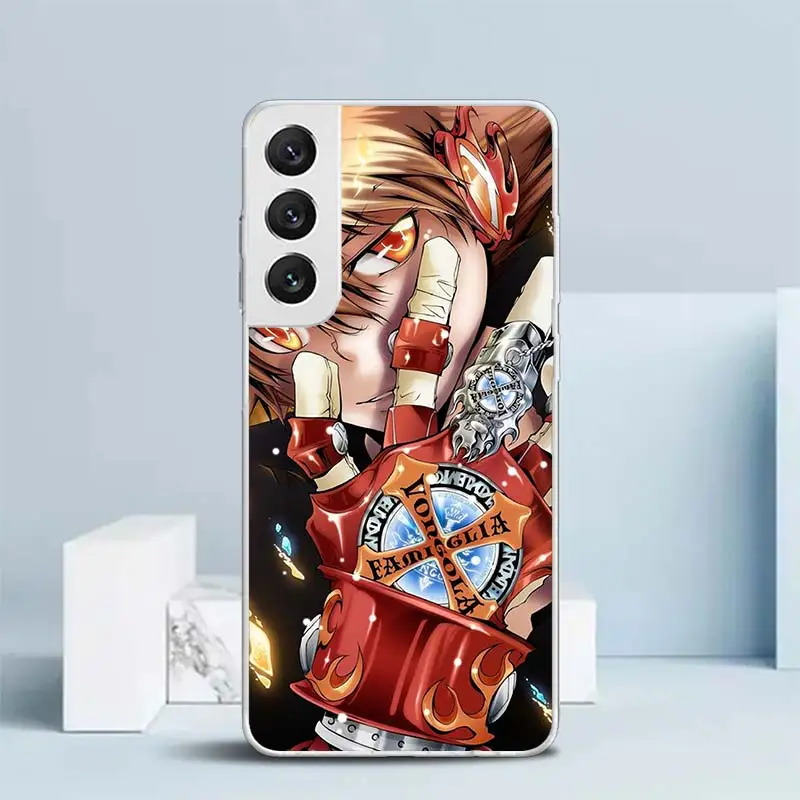 Katekyo Hitman Reborn Soft Cover for Samsung Galaxy S25 S24 S23 Ultra S22 S21 Plus S20 FE S10 + S25Edge Print Pattern Cases S24 