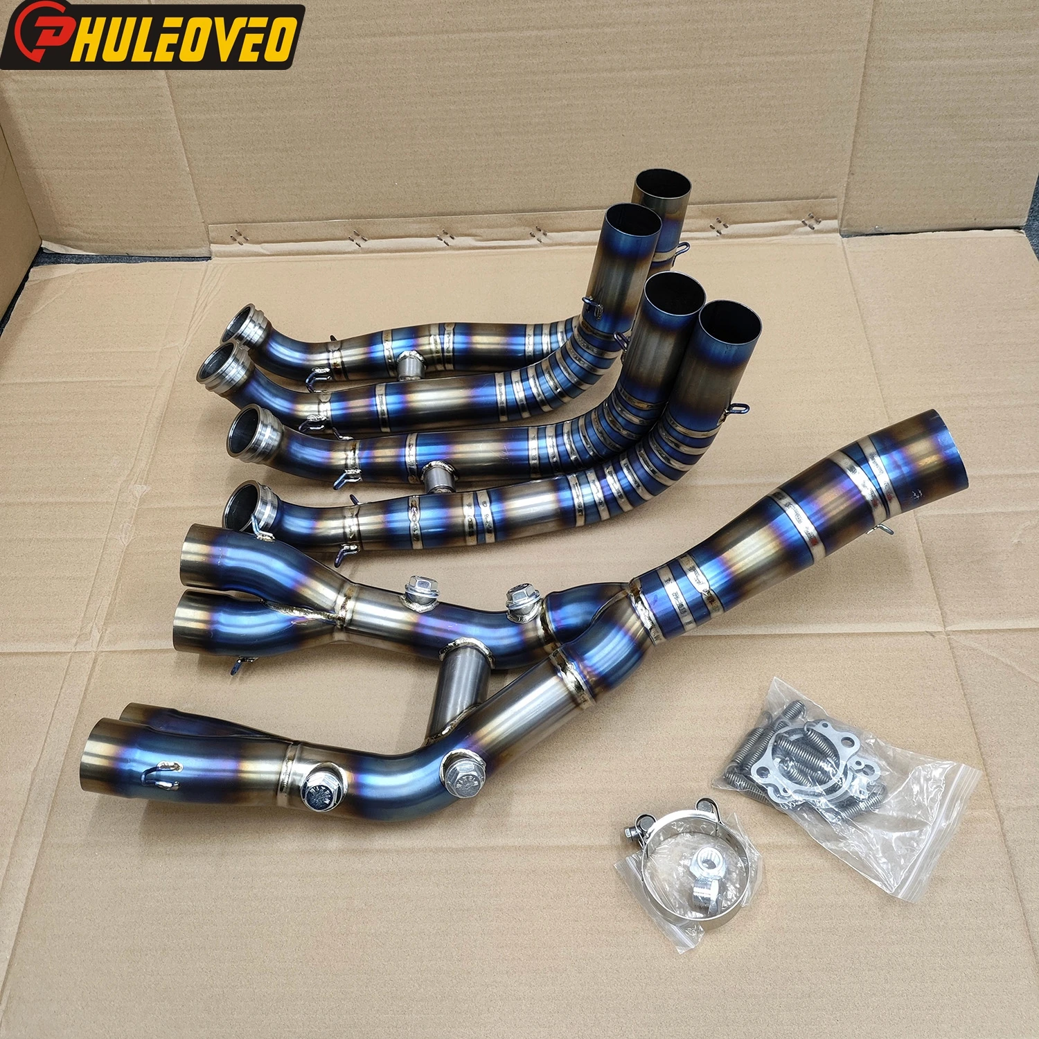 

Titanium for BMW M1000RR 2019-2024 S1000RR 2019-2025 M1000R S1000R 2021-2025 Motorcycle Exhaust System Manifold Header Exhaust