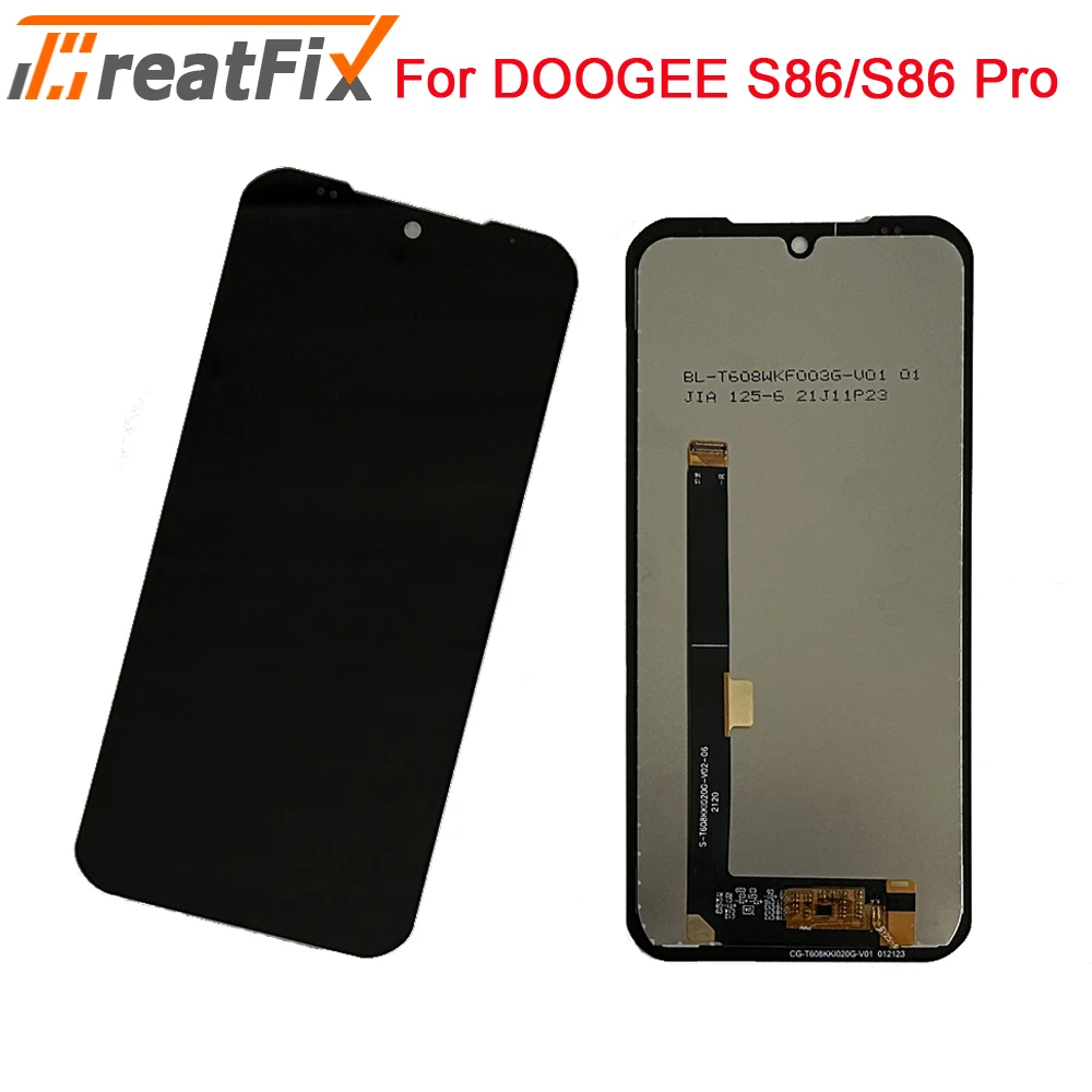 New Original 6.1\'\' DOOGEE S86 Pro LCD Display + Touch Screen Digitizer Assembly Replacement Glass For DOOGEE S86 LCD Sensor