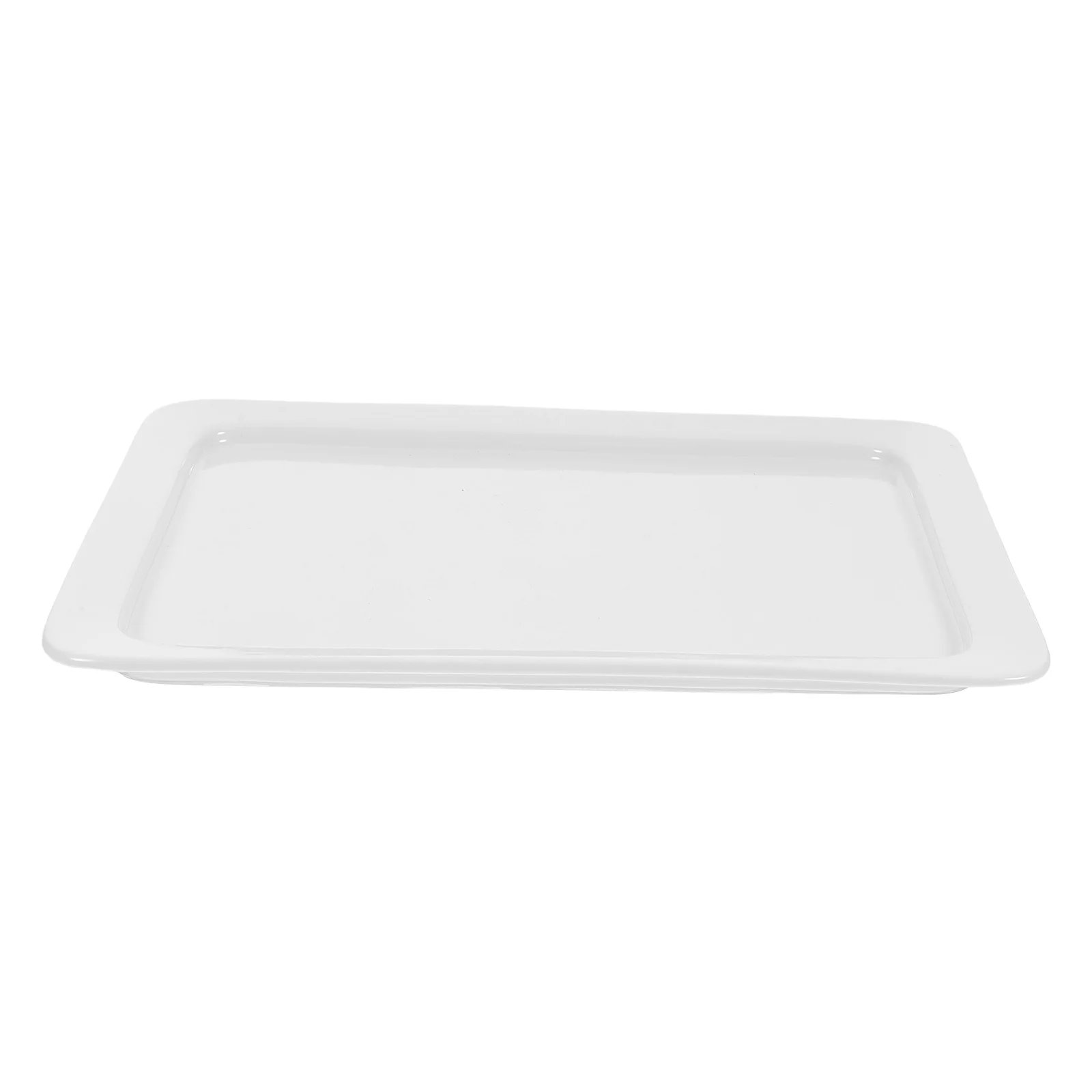 

Buffet Ceramic Platter Rectangular Smooth Surface Food Warmer Tray Buffet Server Plate for Restaurants Parties Food Presentation