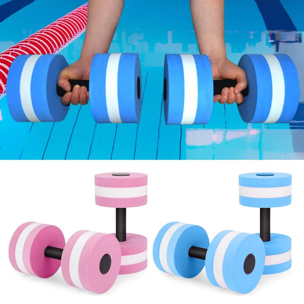 Eva Foam Dumbbell High Density Eva Foam Water Dumbbell for Pool Aerobics Weight Loss Men Women Fitness Barbell for Effective