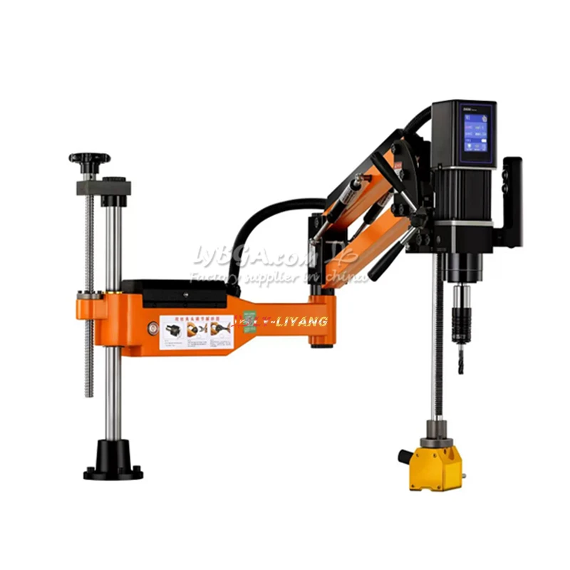 Imagen 5: Máquina de Perforación y Roscado Eléctrica Multifuncional LY M3 M12 M16 M20 con Servomotor 2 en 1, Roscadora Universal con Mandril
