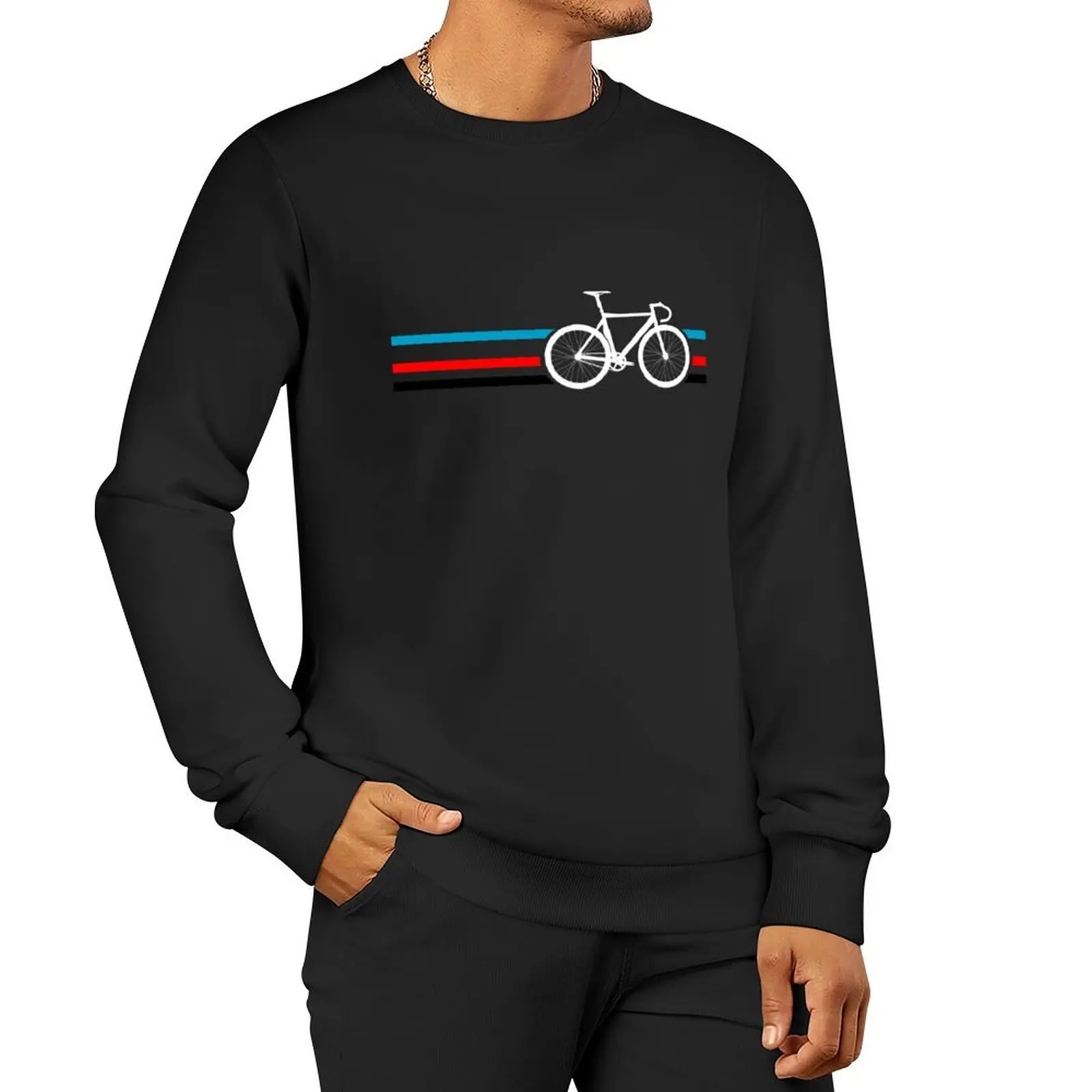 Bike Stripes Velodrome Sweatshirt men's clothes men's autumn clothes mens clothing men's sweatshirts