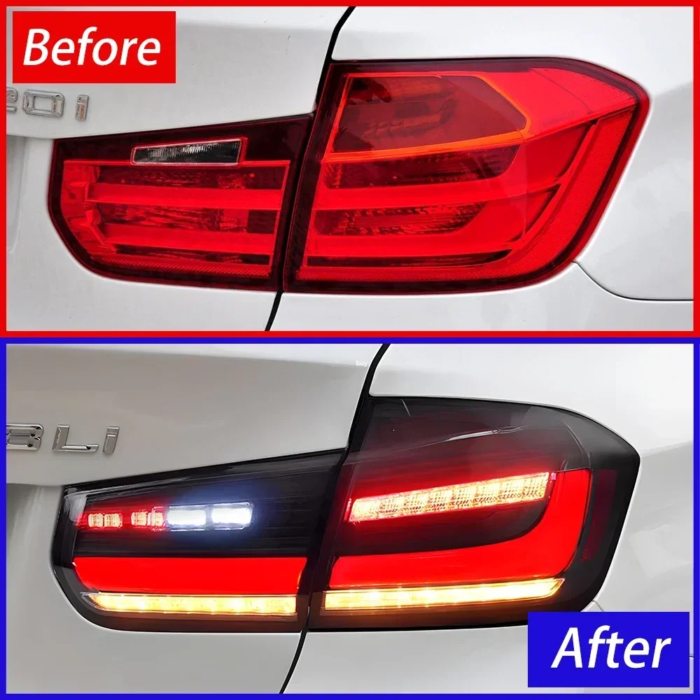 

Для BMW 3 серии F30 316i 318i 320i 325i 330i 2013-2019 светодиодный автоматический задний фонарь в сборе, обновленный задний фонарь в стиле BMW G20, аксессуары