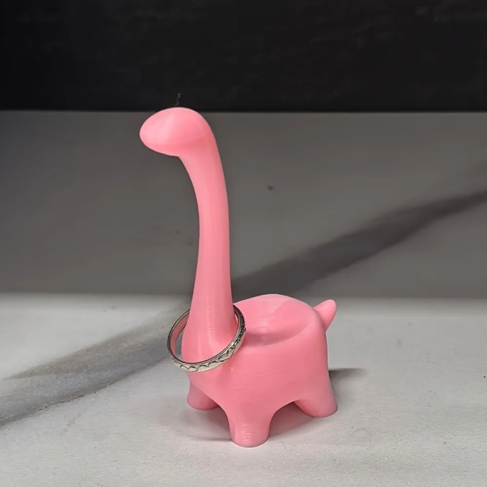 Cute 3D Print Dinosaur Jewelry Storage Rack Cute Home Ornaments Alpaca Ring Storage Rack Exquisite Decoration Crafts Living Room
