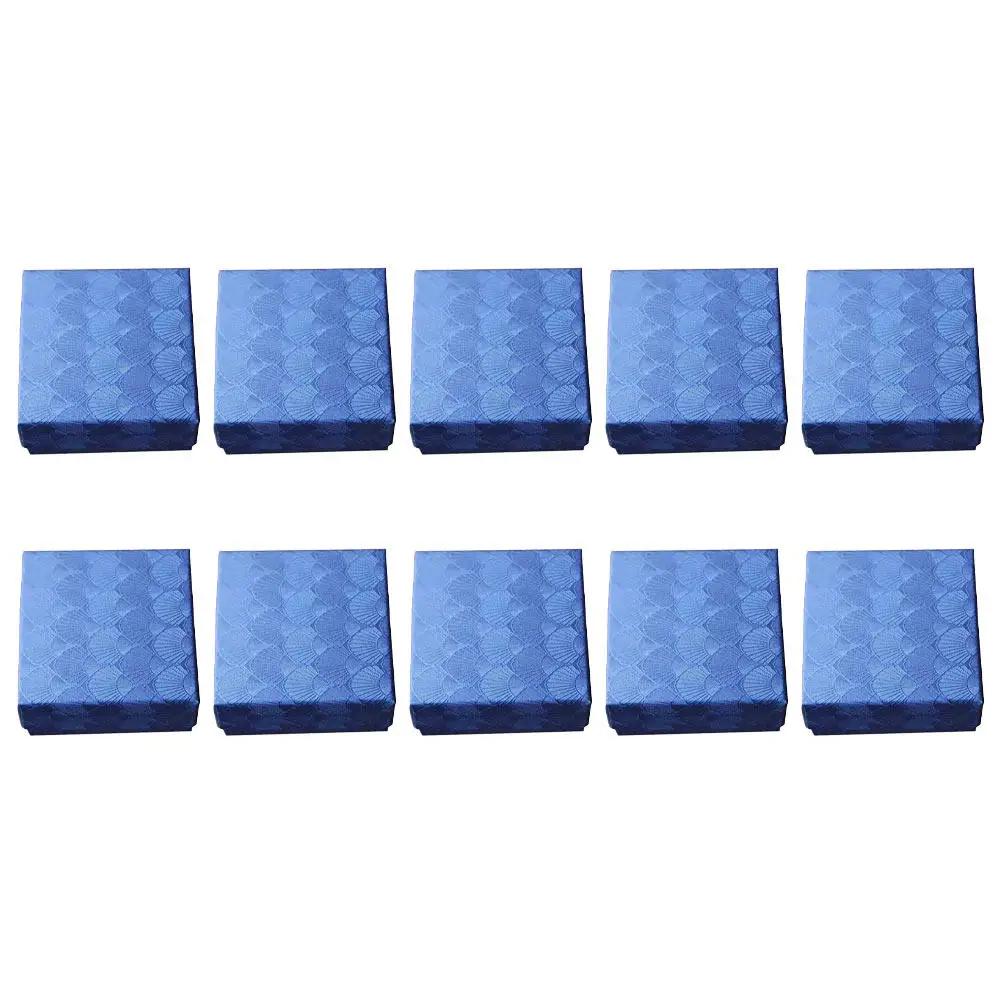10Pcs Shell Pattern Jewelry Boxes Jewelry Storage Case Dustproof Protection for Rings Necklaces Bracelets Gift Packaging