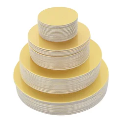 Round Gold Cake Boards Diameter 10-26cm Disposable Cake Dessert Tray for Home Wedding Birthday Party Cake Tool DIY Baking Supply