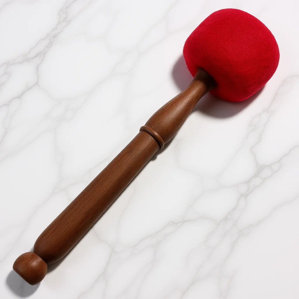 1Pcs Premium Hardwood Singing Bowl Stick Easy Grip Structure Meditation Chanting Bowl Percussion Instrument Parts