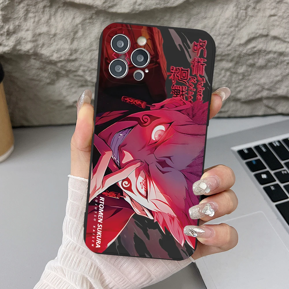 Jujutsu Kaisen Gojo Sukuna Phone Case for Xiaomi Redmi 13C 12C 10C 9C 10A Note 13 12 11 10 9 8 Pro Plus 4G 5G Soft TPU Cover