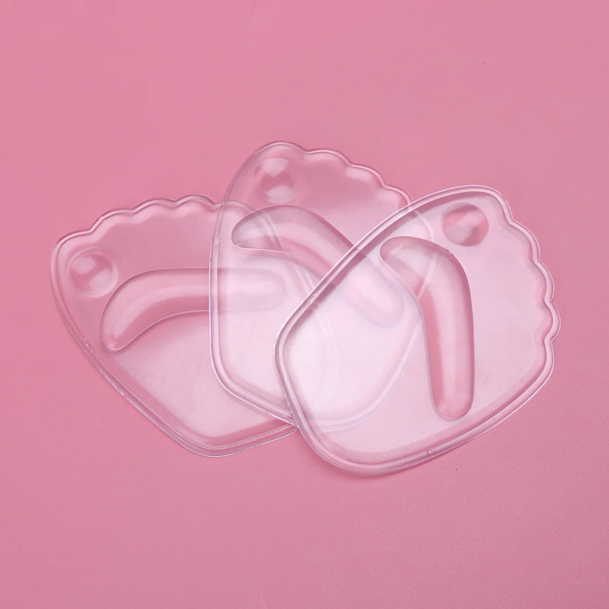 

3Pairs 3D Foot Gel Massage Pad Forefoot Cushion Transparent High Heel Pads Improve Circulation Toe Separator High Heel Pads