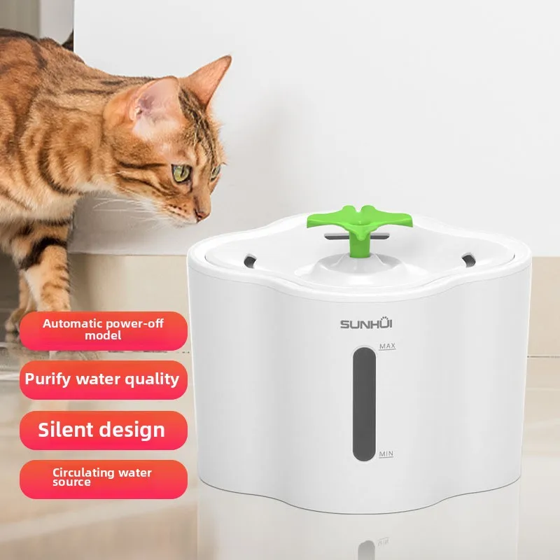 

Smart Automatic Pet Water Fountain - Large Capacity Cat Dog Drinker with Filtration, Circulating System Dry-Burn Protection
