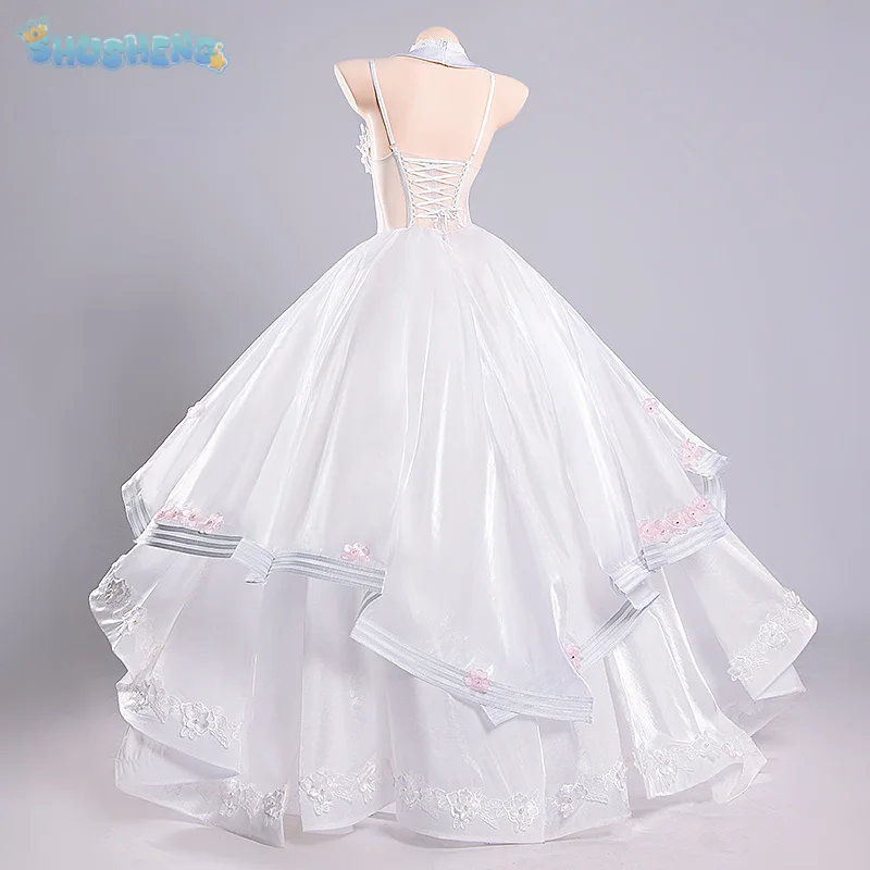 K2 Game Girls Frontline Cosplay Costume Women Elegant Wedding Long Dress Gloves Headwear Socks Halloween Party Uniform Full Set view 3