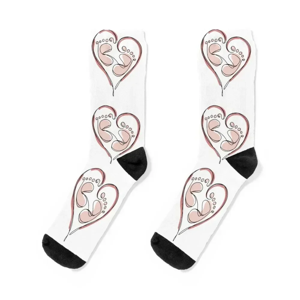 

Baby feet, baby footprint Socks funny gifts man Christmas valentine gift ideas Socks Man Women's