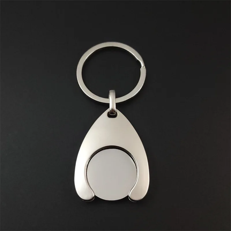 Ouyuan Dollar Metal Token Keychain Small Gift Supermarket Shopping Cart Token, Party Gift, Practical Gift