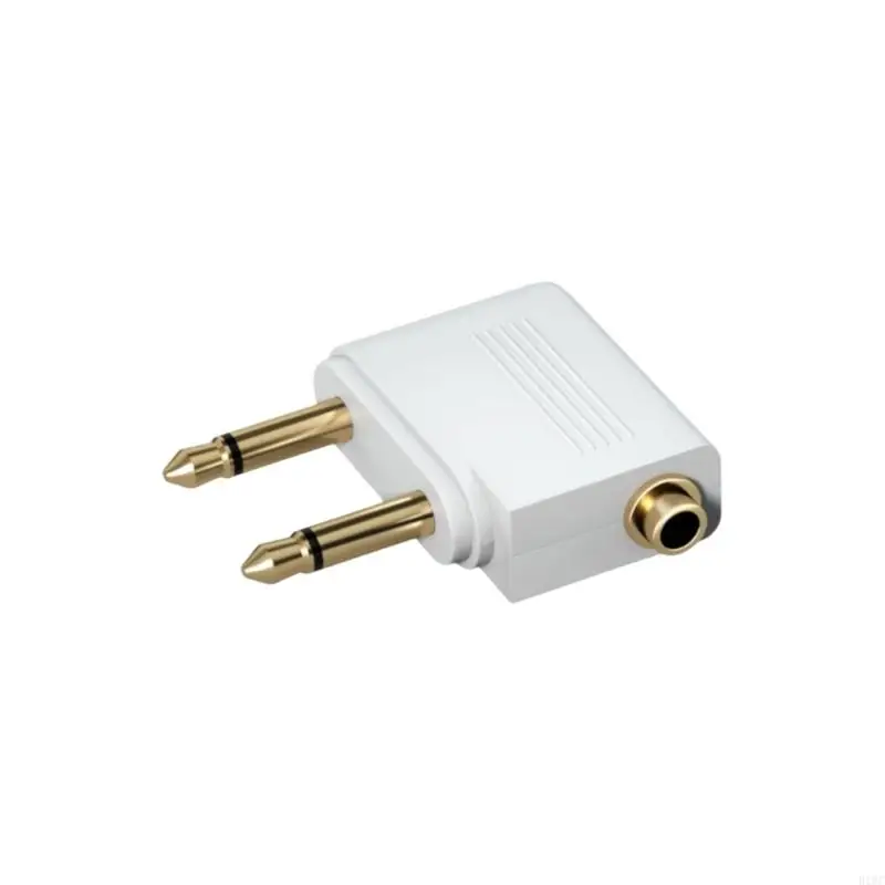 Portable Aircraft Auditory Headphone Converter Double Device Pairing Anti Scratch For Travel And Fitness 