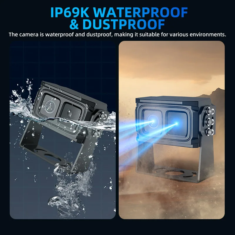 Alwaycare High Density Aluminum Alloy IP69K Thermal Imaging Infrared 1080P AHD Visible Camera