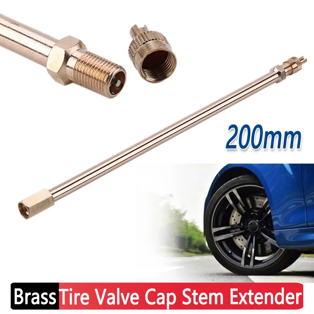 1-4pcs Tire Valve Stems Extension Pole 200mm Tire Inflation Valve Stem Extender Auto Accessories for Steamboat Motorcycle Truck