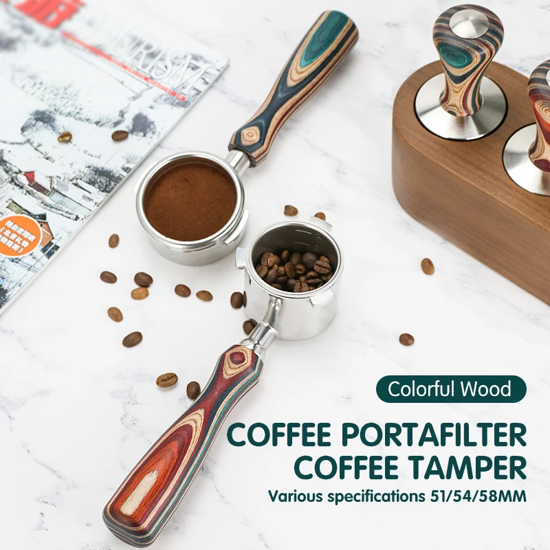 51mm Coffee Bottomless Portafilter Naked Double Spout for Delonghi Dedica EC680 EC685 Espresso Machine Accessories Barista Tools