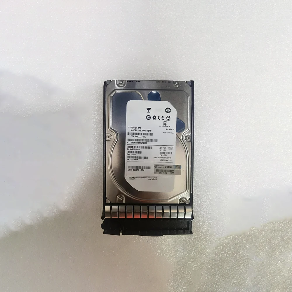 Para HP 2T SAS 507616-B21 G7 2 TB 3,5 polegadas 508010-001