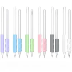 Tablet Pen Grip for Apple Pencil 2nd Generation Or Pencil Pro Or Huawei M-Pencil 1/2/3 Generation Silicone Shockproof Non-slip