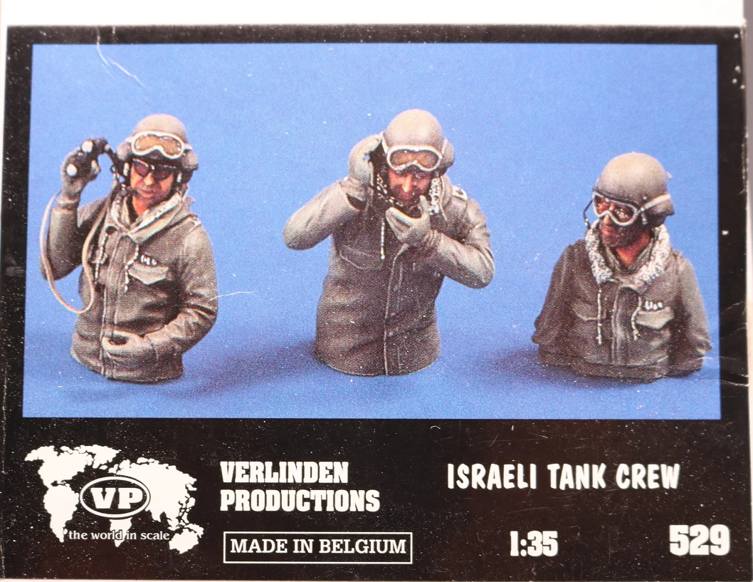 1/35 Die-cast Resin Israel Defense Forces Armored Personnel Carrier/tank Crew 3 Half-man Kits (unpainted)