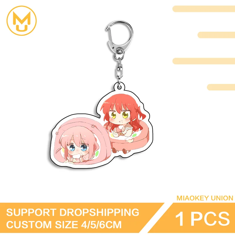 Hot Selling Gotoh Hitori Functional Amusing Double Sided Acrylic Keyring Decorative Charming High Quality Daily Wear Jewelry