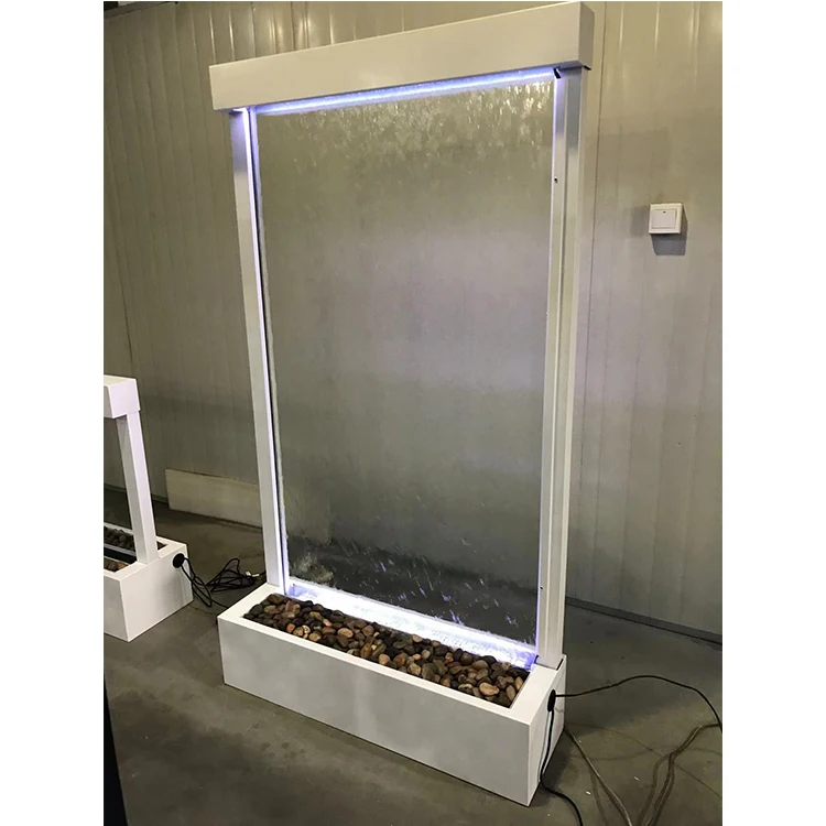 Customization.Led Light up Custom Large-scale Acrylic Water Bubble Wall Screen Acrylic Water Curtain Fountain Showcases for Part