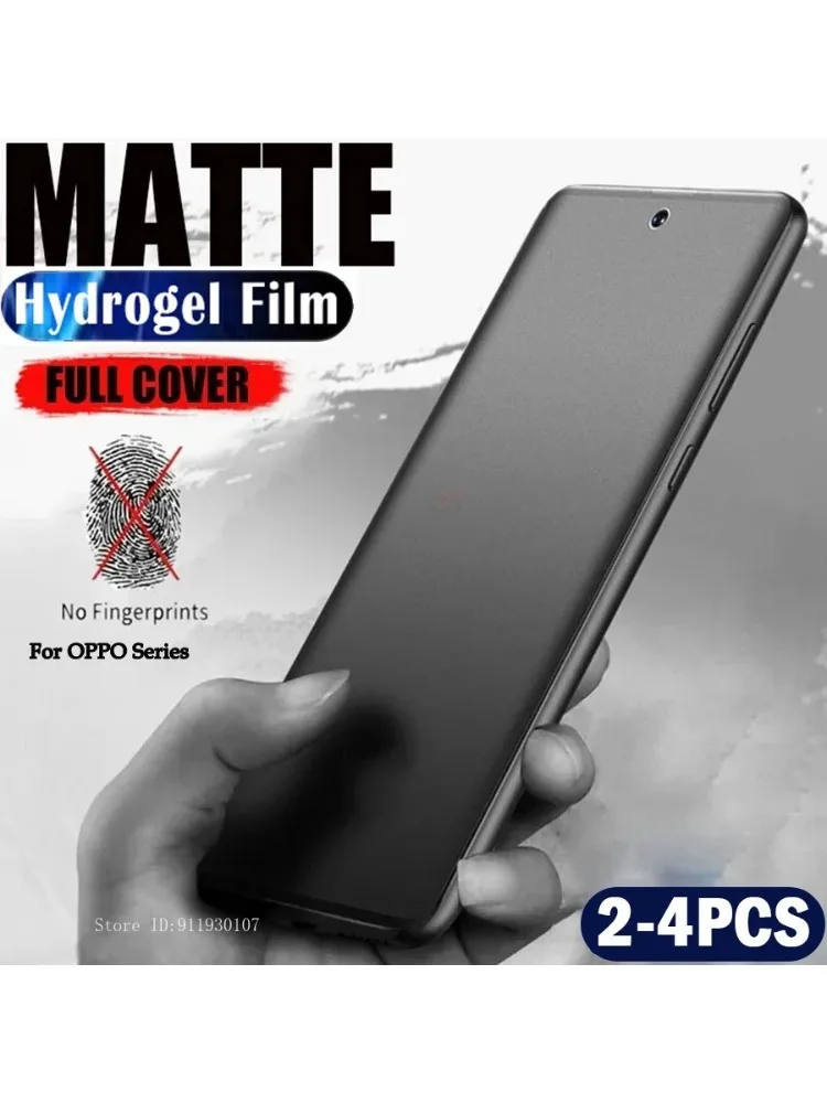 Film Hydrogel en Silicone mat pour Oppo A5 Pro A3X, protecteur d'écran pour OPPO Reno 14 13 Pro 12 11 10 9, sans verre