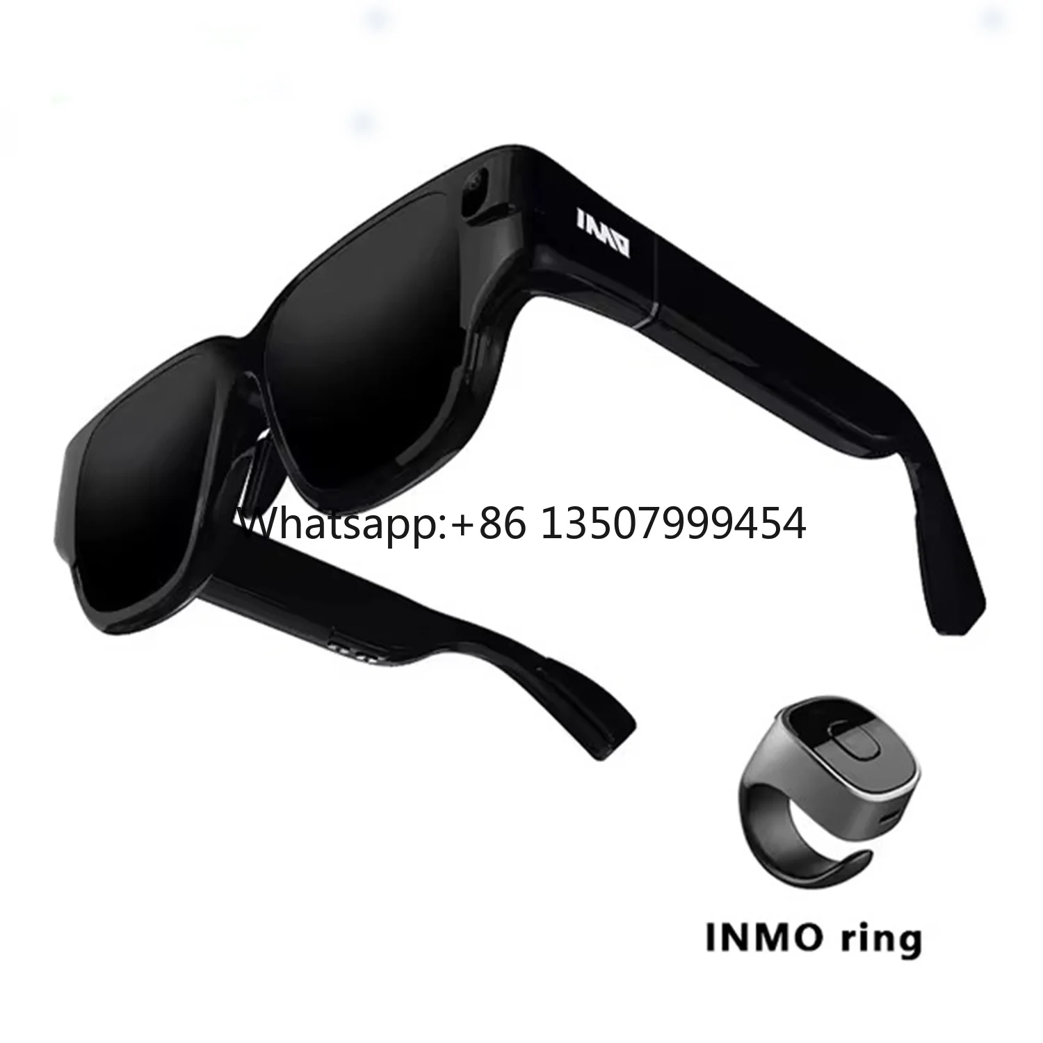 

INMO Air Smart AR Glasses With Ring Translation and Text Prompt 3D With Camera for Movie Watching Full-color True Wireless