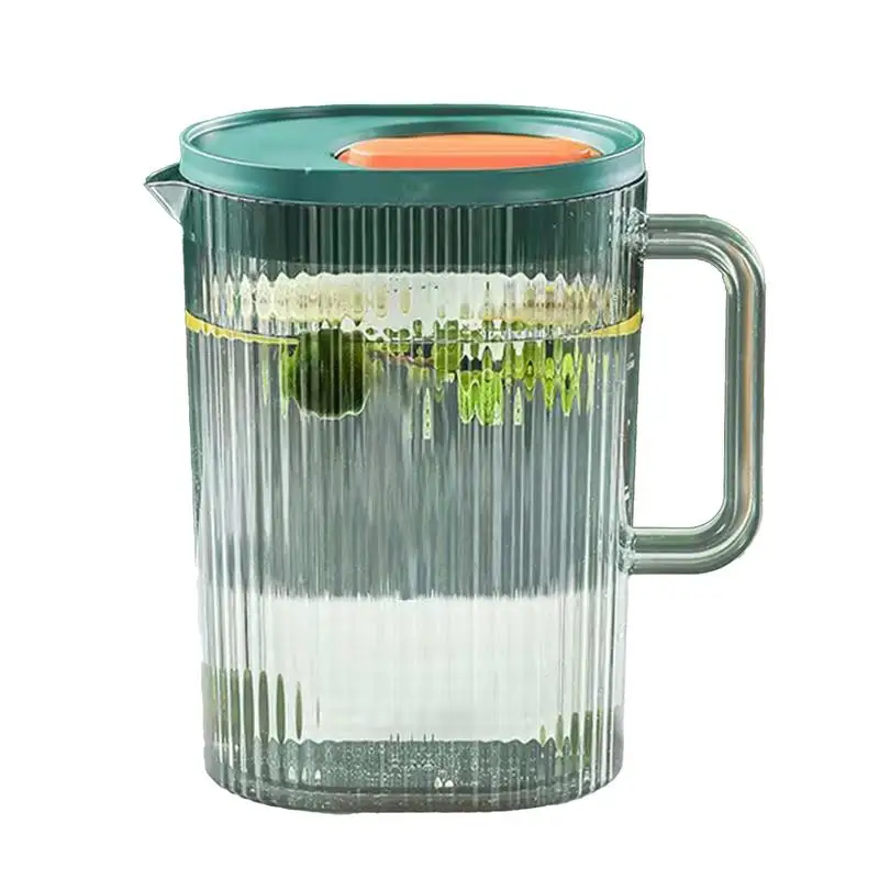 Juice Pitcher With Lid Drinking Pitcher Cold Water Jugs Cold Water Jugs Heat Resistant Water Container Tea Pitcher For Lemonade