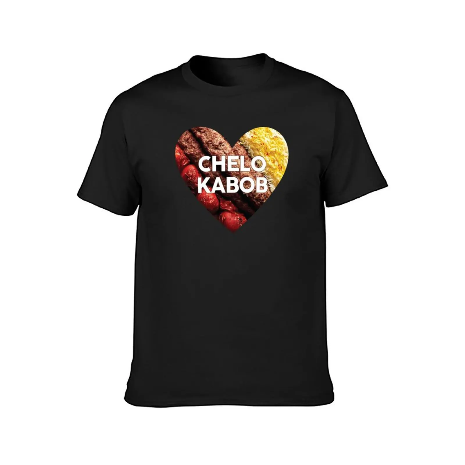 chelo kabob persian food T-Shirt graphics summer top cute tops heavyweight t shirts for men