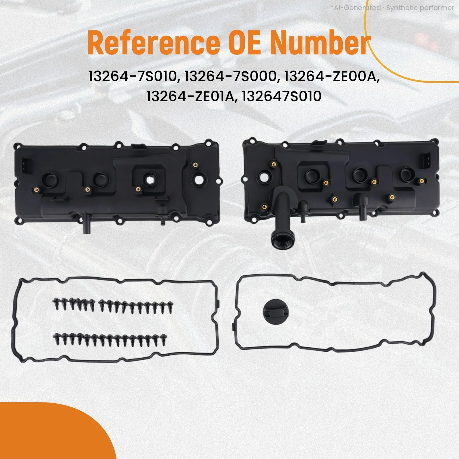 Valve Covers Set & Gaskets For Infiniti QX56 & Nissan Armada 5.6L V8 13264-7S000