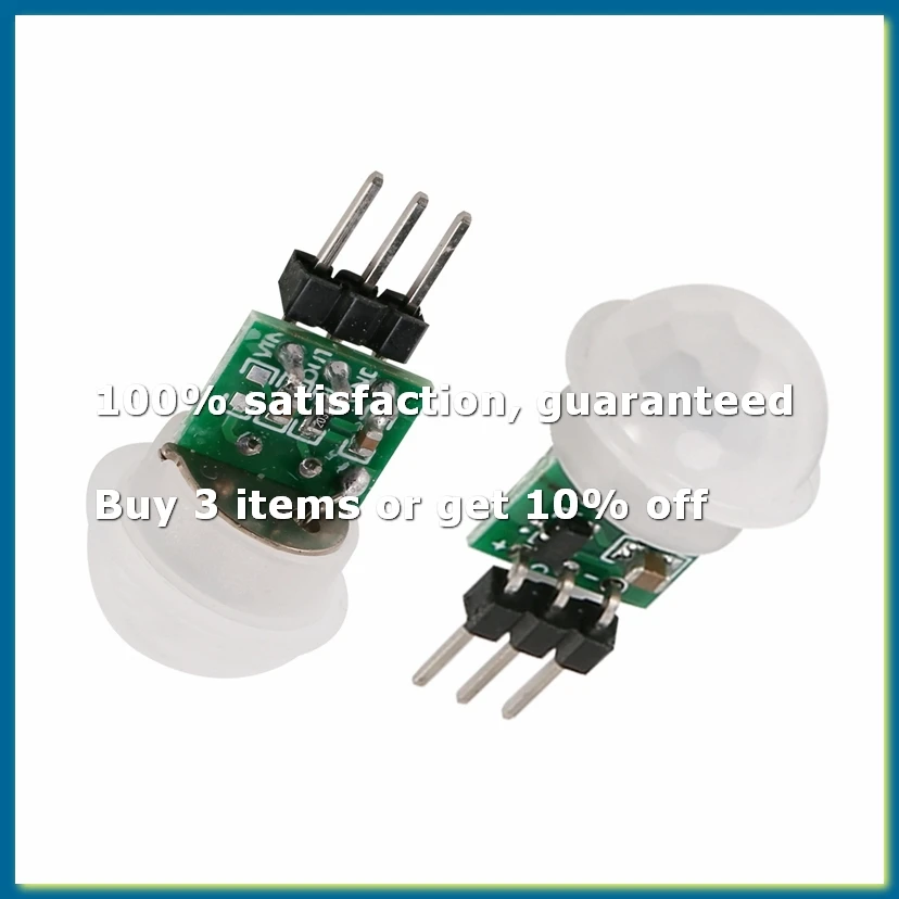 10Pcs AM312 Mini Human Sensor Module IR Pyroelectric Infrared PIR Motion Sensor Detector Modules DC 2.7V to 12V-DTB1