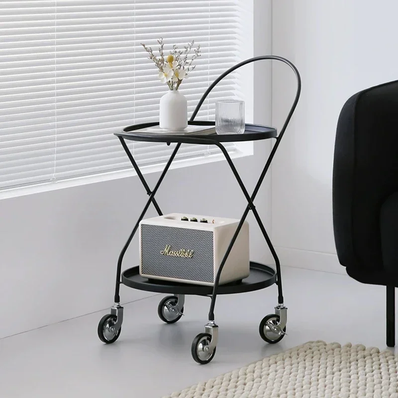 

Bedside Mobile Coffee Table Tea Round End Nordic Side Tables Salon Mini Couch Accent Mesas Maquiagem Living Room Furnitures