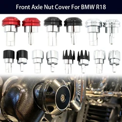 Pair Motorcycle Front Axle Nut Cover Cap Bolt Wheel Fork Protector Crash Slider For BMW  R18 Classic Aluminum Accesorios Moto